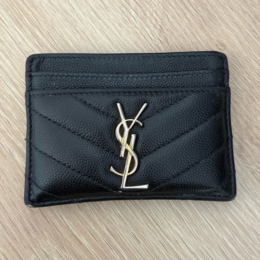 YSL Black Card Holder